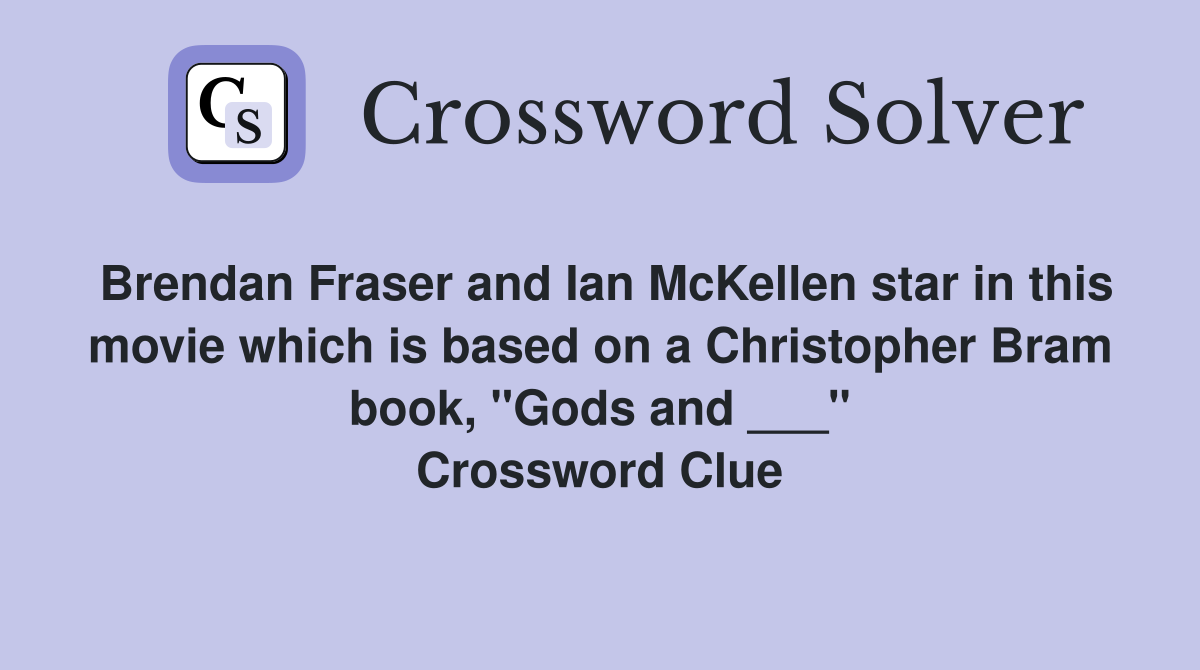 Brendan Fraser and Ian McKellen star in this movie which is based on a